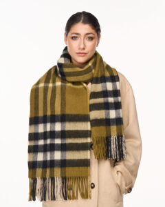 Runway designer cashmere scarves