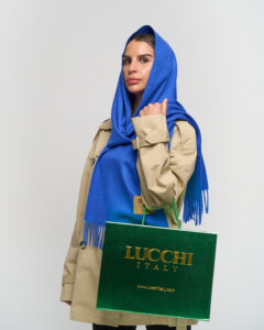 Italian artisan finishing Lucchi Italy cashmere