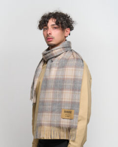 Folded Scottish cashmere scarves emphasising premium quality and lightweight warmth